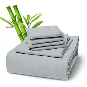 Sacred Thread Enhanced Bamboo Queen Deep Pocket 6 Piece Sheet Set